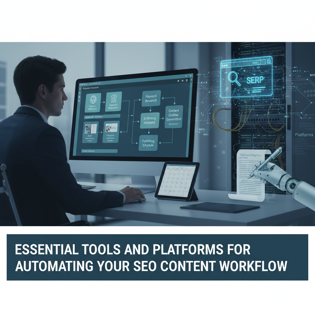 A flowchart showing the process from keyword cluster to a structured content template for an AI writer. — how to automate seo content