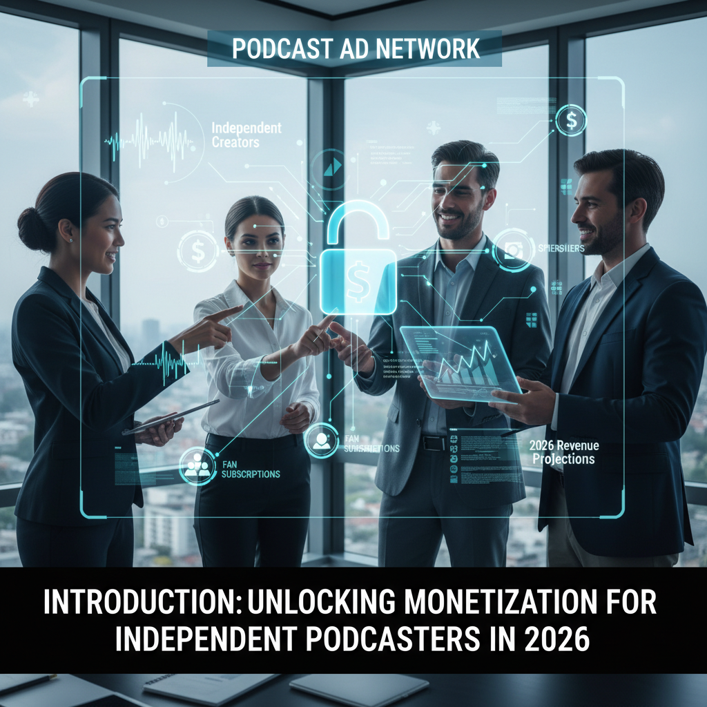A podcast creator happily reviewing their ad revenue and audience growth on the Big Pond Podcasts analytics dashboard. — podcast ad network for independent creators