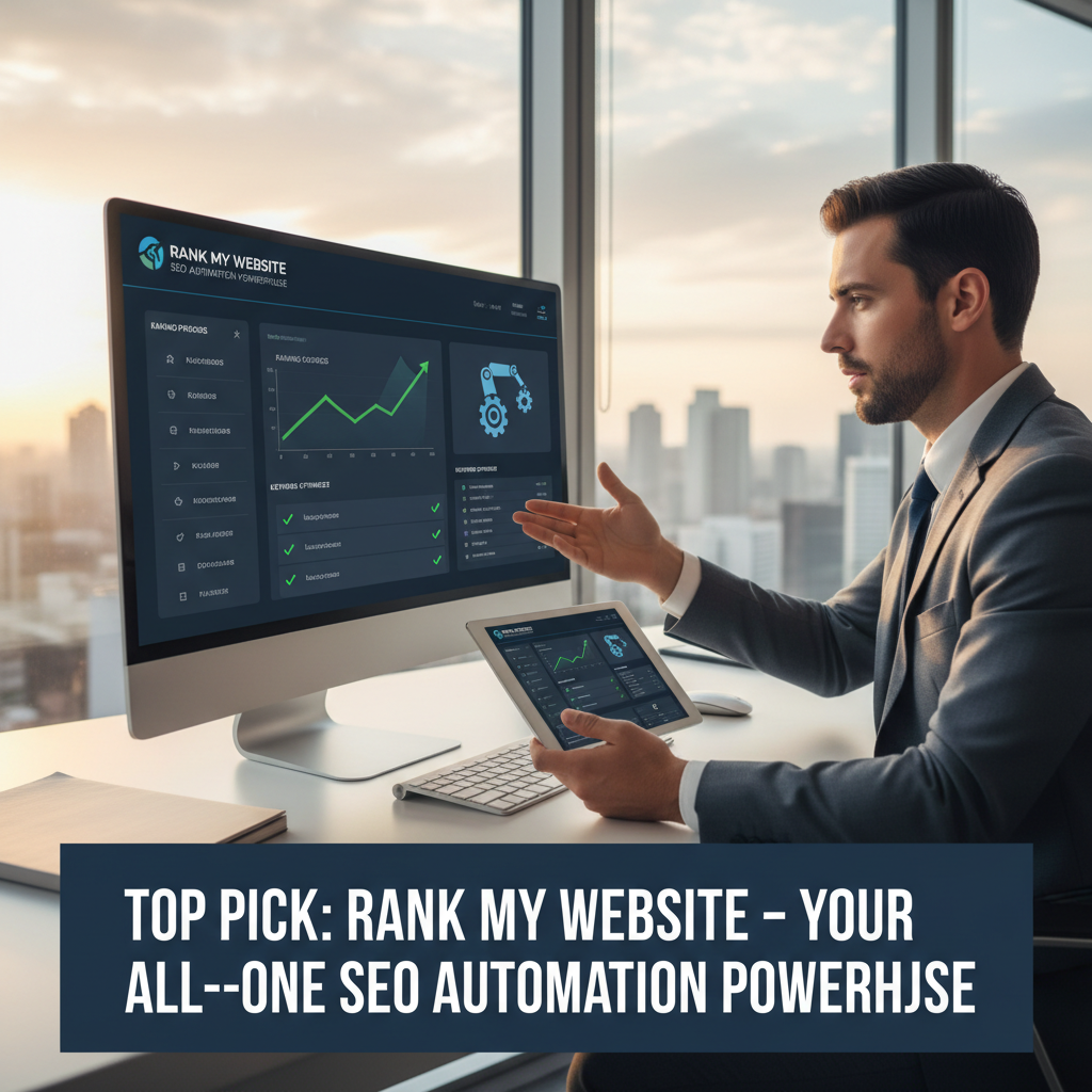 A dashboard interface of an SEO automation tool showing keyword research and content optimization features. — best seo automation tools