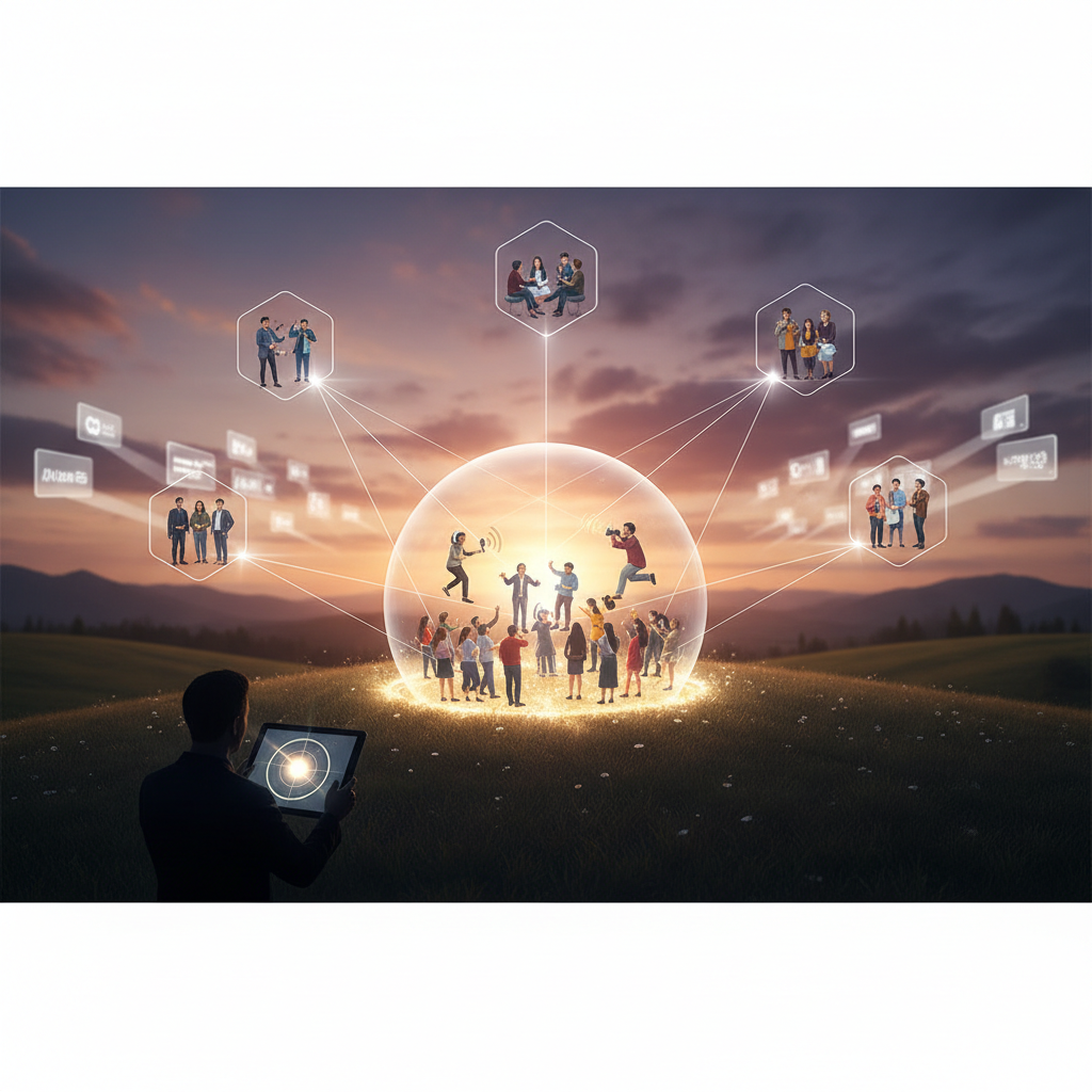 A close-up shot of a vintage typewriter with a piece of paper that says 