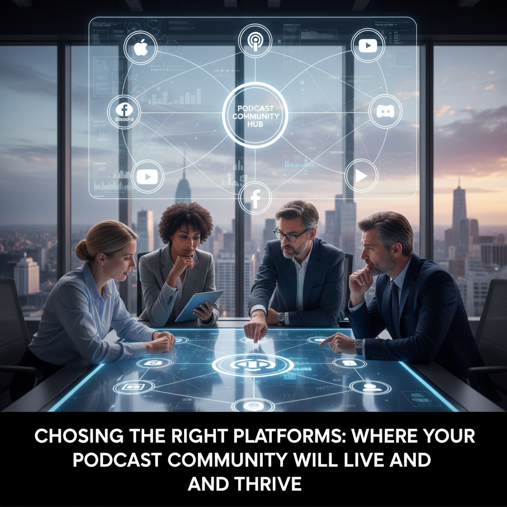 Podcast host engaging with listeners during a live virtual AMA event — podcast community building strategies