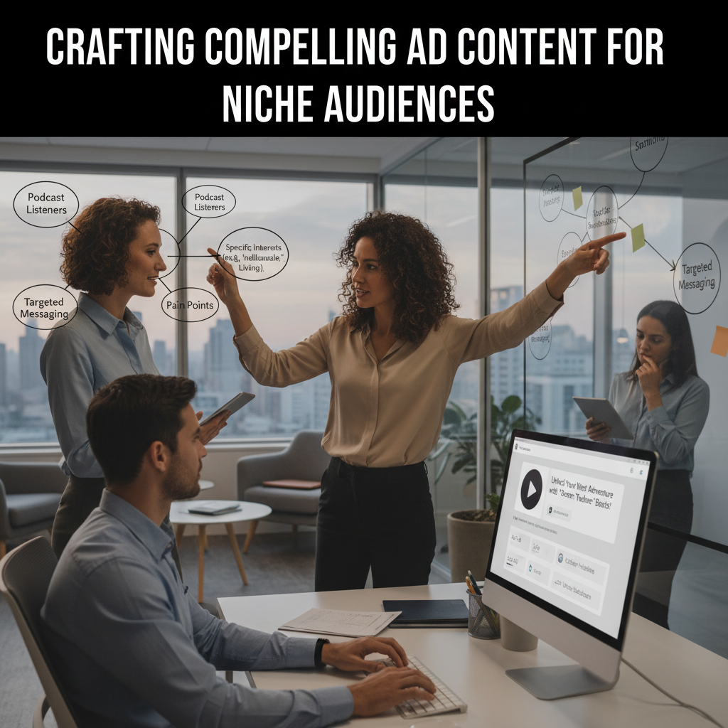 A dashboard view of a podcast advertising platform showing various niche podcast categories and analytics. — niche podcast advertising opportunities