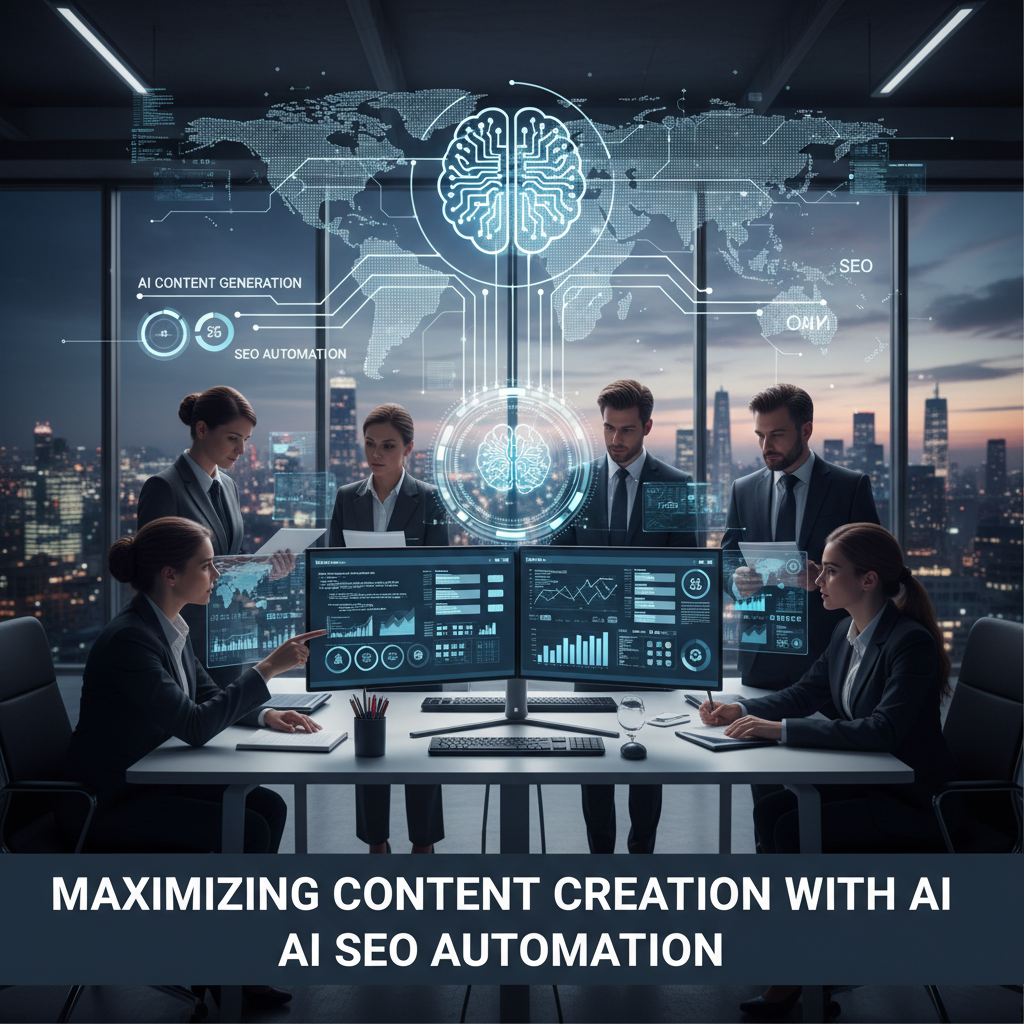A dashboard showing Rank My Website's automated content generation workflow. — seo automation ai