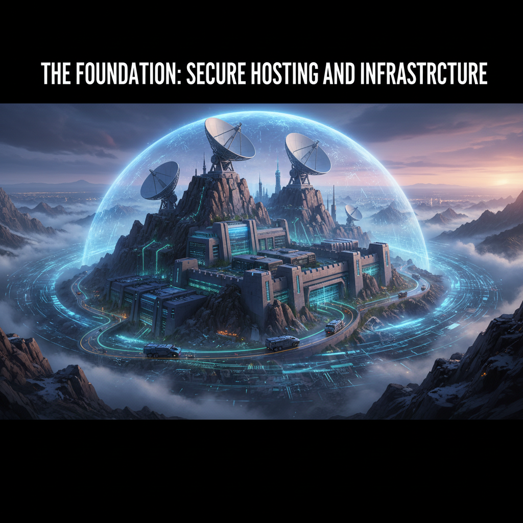 A digital shield icon protecting lines of website code, symbolizing secure coding practices — website security best practices