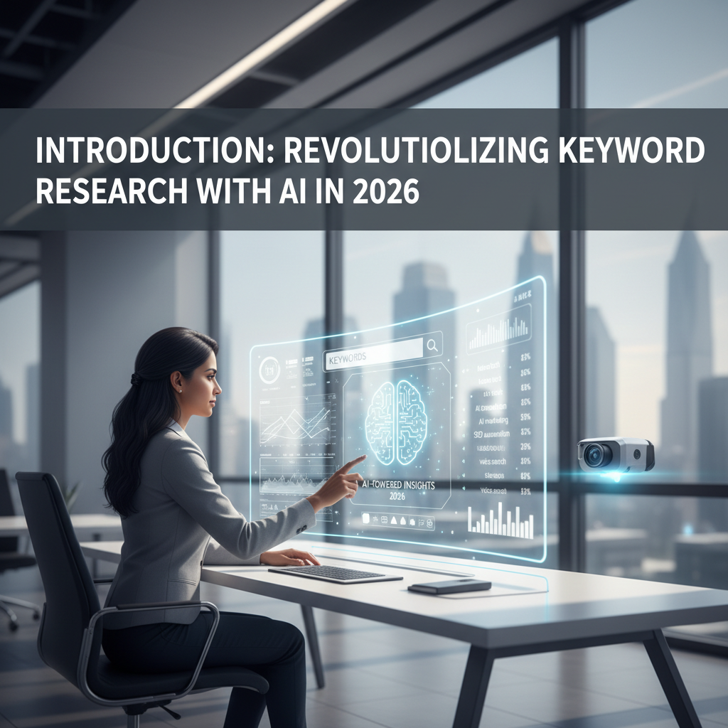 A conceptual graphic showing a brain icon connected to data points and search bars, symbolizing AI analyzing SEO data. — ai for keyword research automation