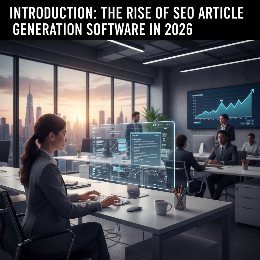 A diagram showing on-page SEO elements like headings, meta description, and keywords being automatically applied to an article. — seo article generation software review