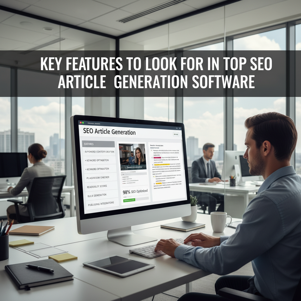 Screenshot of the Rank My Website dashboard, showing the simple keyword input field leading to a fully generated article draft. — seo article generation software review