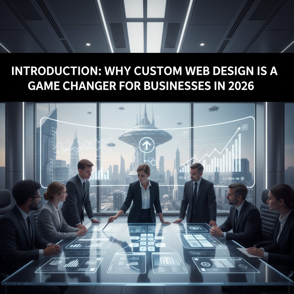 A montage of unique and visually distinct website designs on different devices, showcasing custom branding. — custom web design benefits businesses