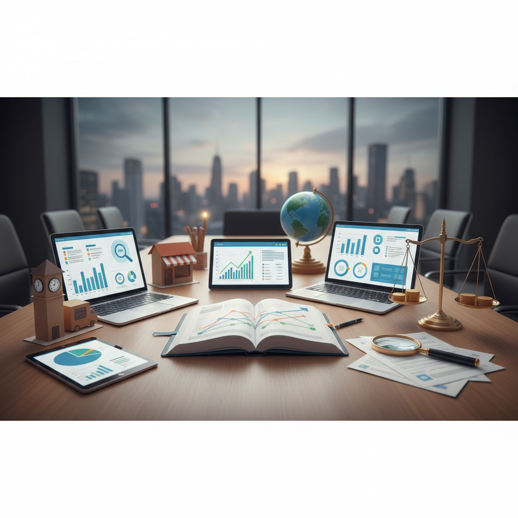 A diagram showing interconnected components of local SEO, including Google Business Profile, Local Citations, On-Page SEO, Link Building, and Reviews