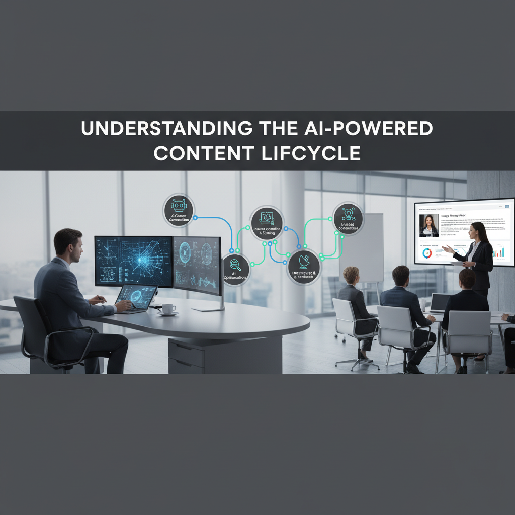 A dashboard showing an AI-powered competitor analysis with content gaps highlighted — integrating AI into content workflow