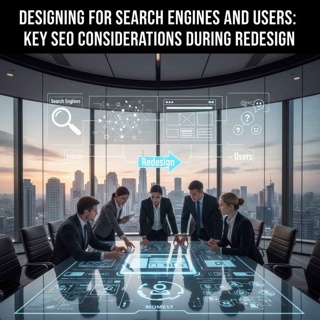 A diagram showing the flow of a 301 redirect from an old URL to a new URL, preserving link equity. — website redesign impact on SEO