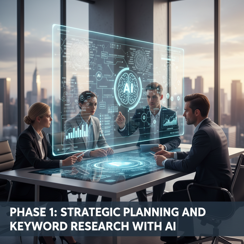 A side-by-side comparison showing a simple manual content brief next to a detailed, AI-generated article outline. — ai seo content workflow