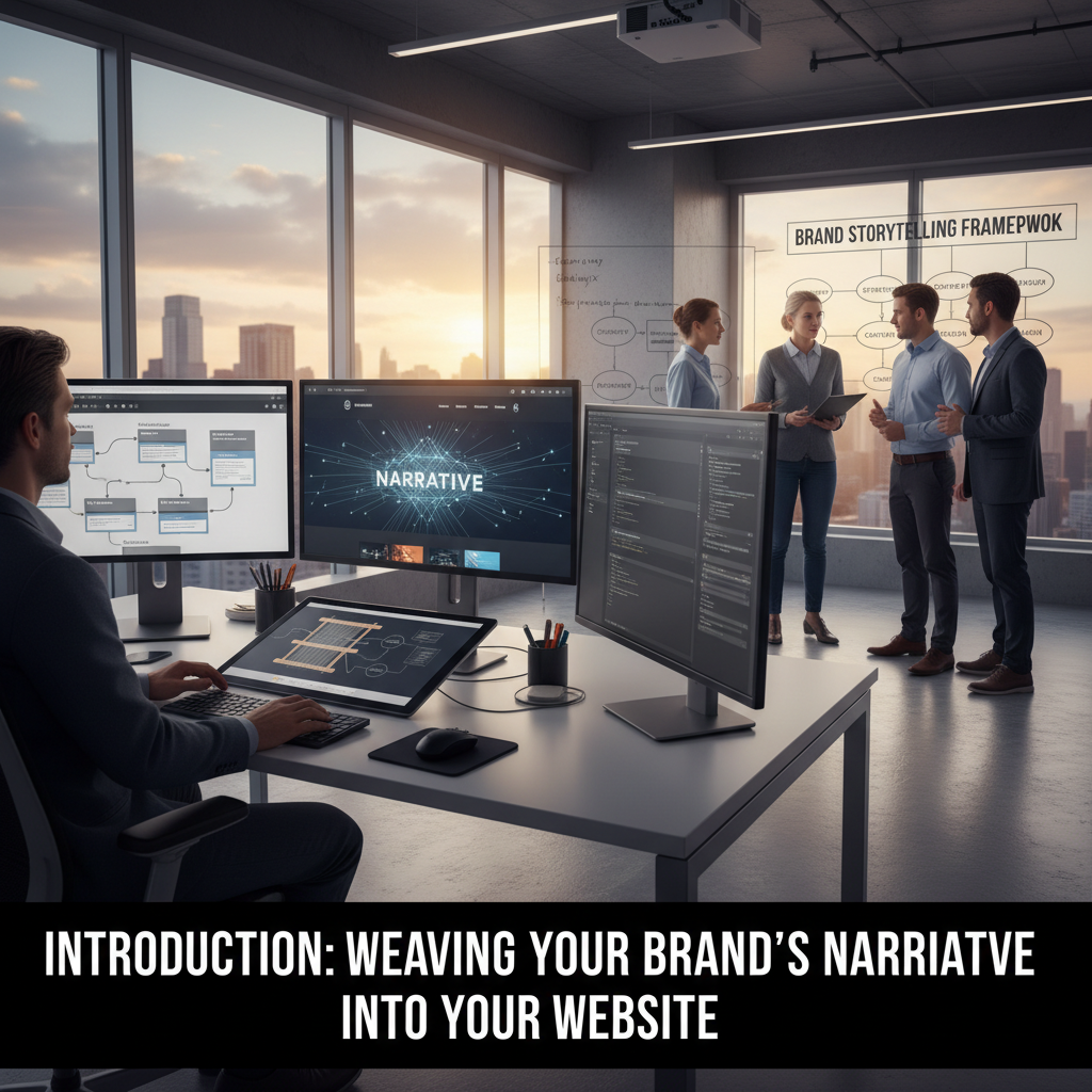 A team of brand strategists brainstorming around a whiteboard covered in notes about brand purpose and mission. — brand storytelling website design