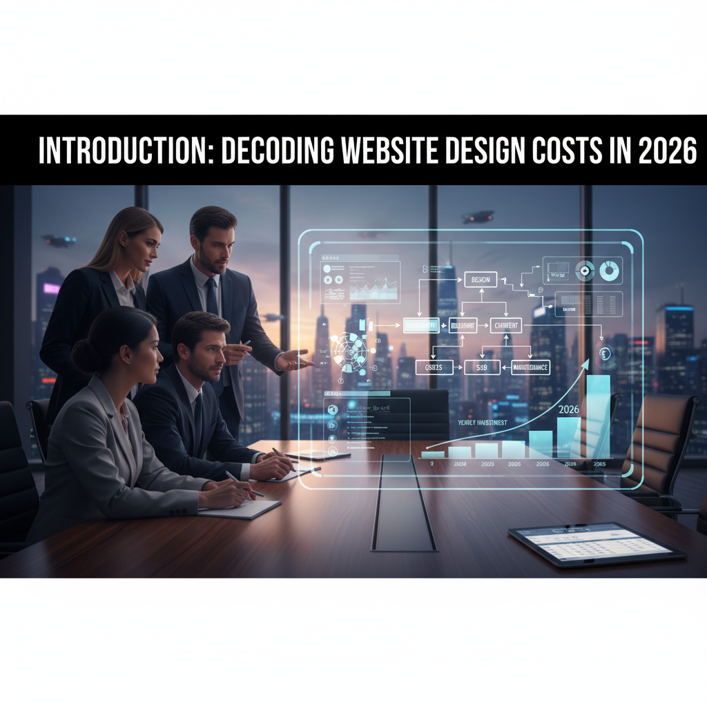 Chart showing how website complexity, features, and custom design affect the total cost — website design how much does it cost