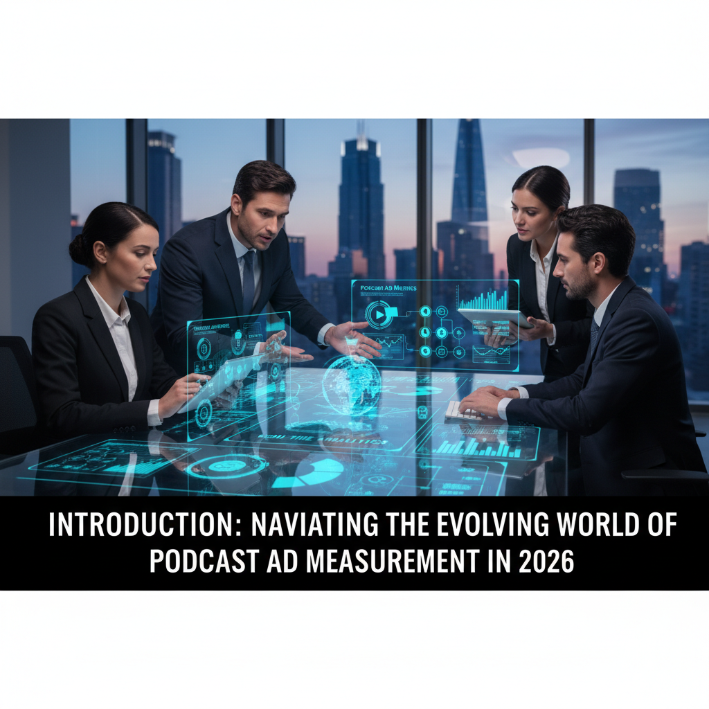 A dashboard showing podcast download and listener data charts — podcast ad measurement metrics