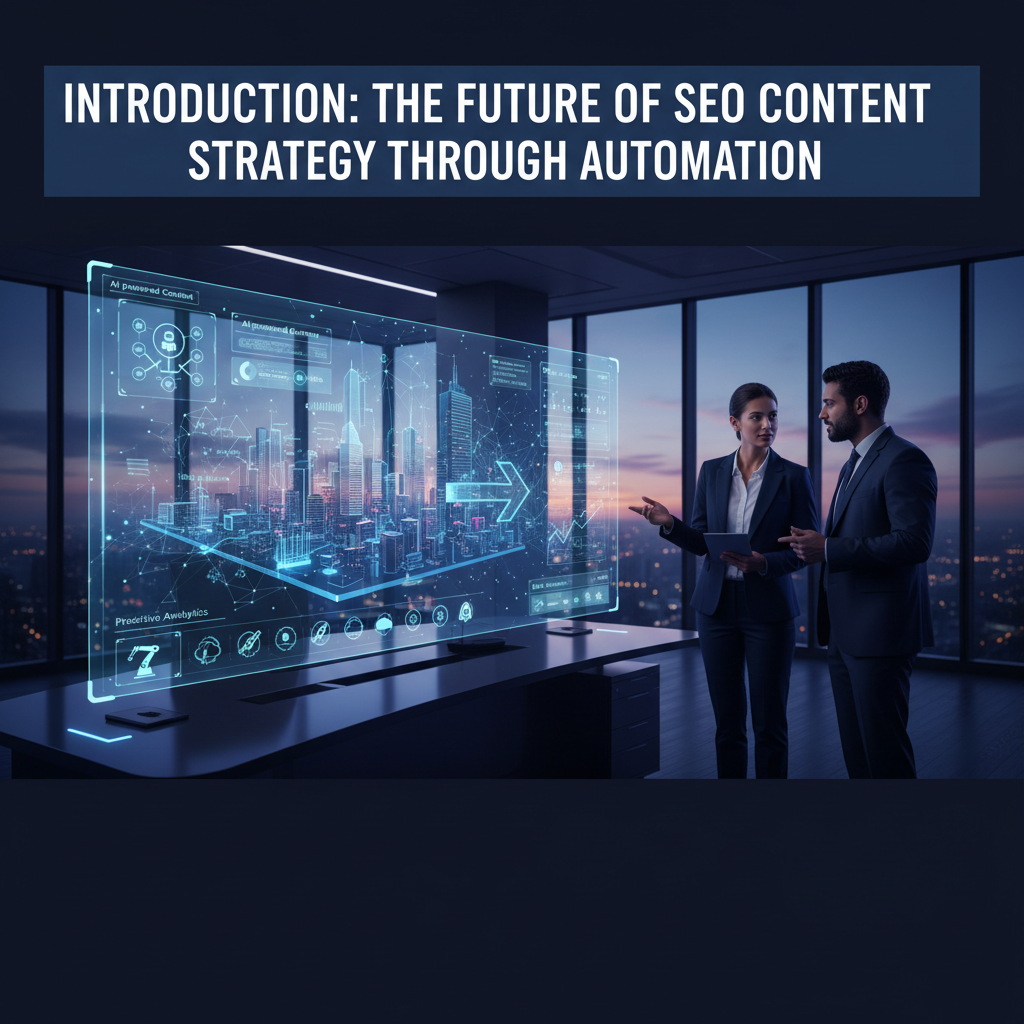 A diagram showing automated tasks like data analysis feeding into a human strategist who is planning and creating content. — seo content strategy automation