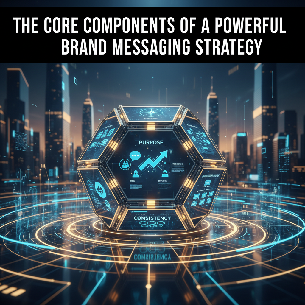 A diagram showing a central brand voice branching out into different tonal variations for various platforms. — brand messaging strategy
